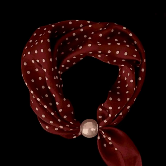 No-Tie Magnetic Pearl Clasp Soft Scarf💟Everyday Versatile Pieces