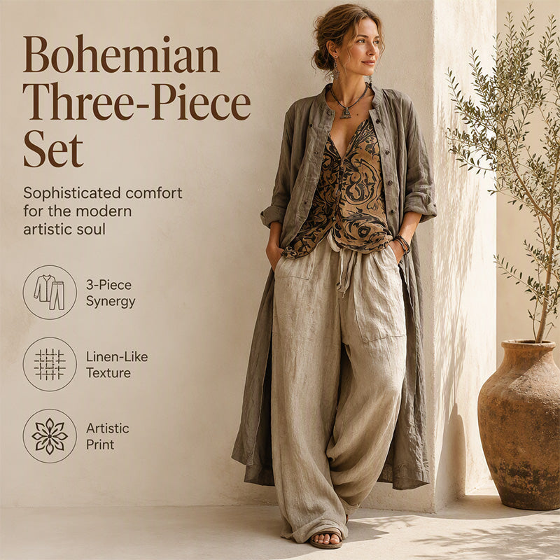 Bestseller🏆 3-Piece Boho Set – Versatile Styling & Lasting Quality for Everyday Elegance