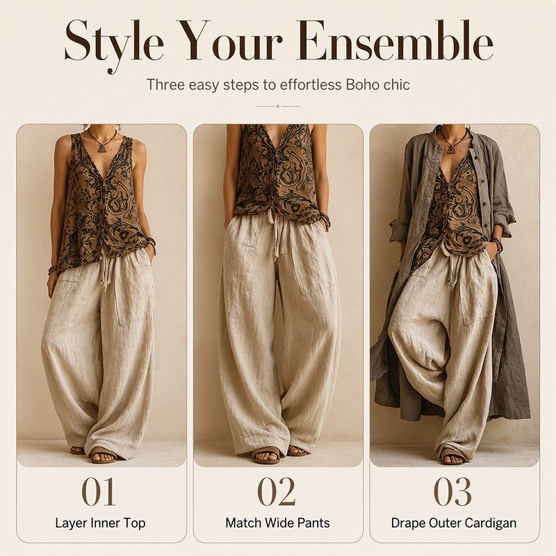 Bestseller🏆 3-Piece Boho Set – Versatile Styling & Lasting Quality for Everyday Elegance