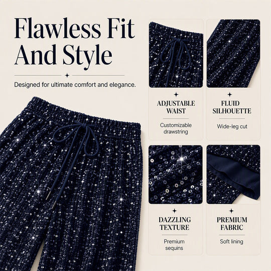 Pantalon droit à taille élastiquée pour femme