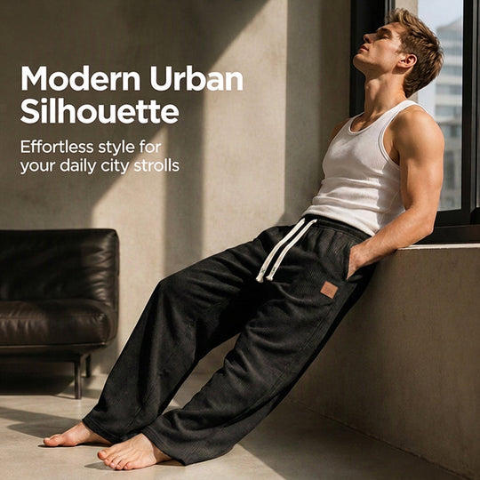 👖💨 Men's Casual Wide Leg Sweatpants – Soft fabric, relaxed fit, adjustable waist – streetwear comfort for everyday. 💪