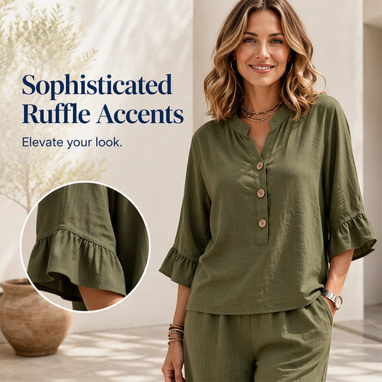 🌺50% OFF! ✨Women's Casual Top & Pants Two-Piece Set