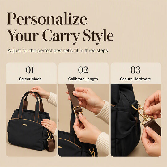 📢📢40% OFF !! ⏰Casual Canvas Tote Bag with Pleated Side Pockets for Women