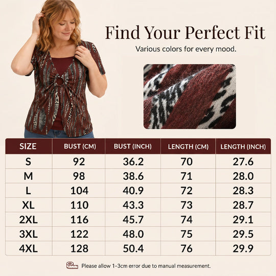 Retro Leopard Mock 2-Piece Top – Square Neck & Breezy Design