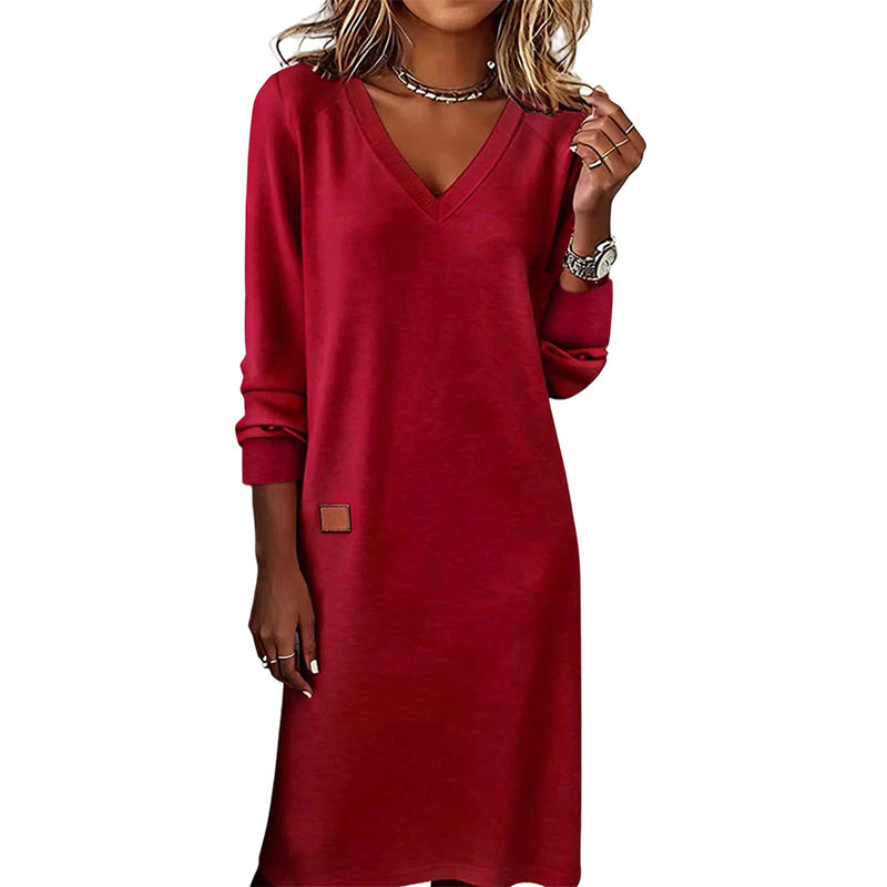 🌸Hot Sale 50% OFF💖Flattering V-Neck Midi Dress