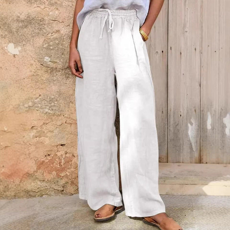 ⌛Limited-time offer-Women's Casual Drawstring Wide-Leg Pants🌿