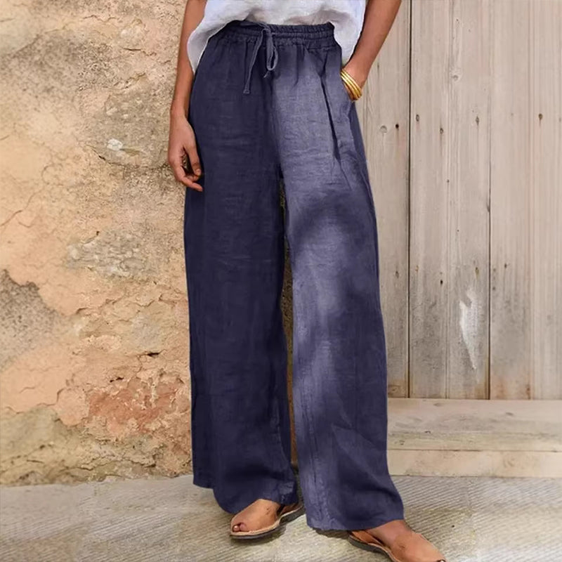 ⌛Limited-time offer-Women's Casual Drawstring Wide-Leg Pants🌿