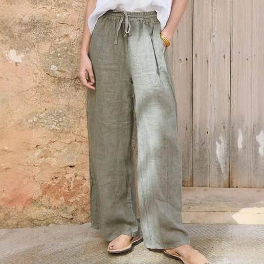 ⌛Limited-time offer-Women's Casual Drawstring Wide-Leg Pants🌿