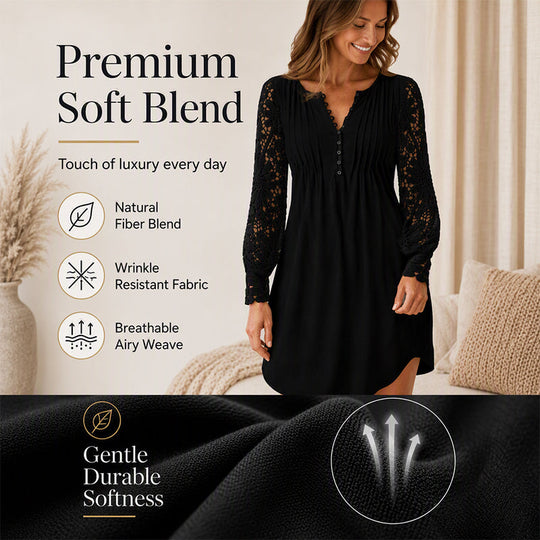 50% OFF👗💖Women's Lace Long Sleeve Dress