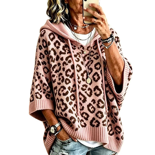 ✨New Arrivals: 50% Off-Women’s Leopard Print Knitted Hoodie 