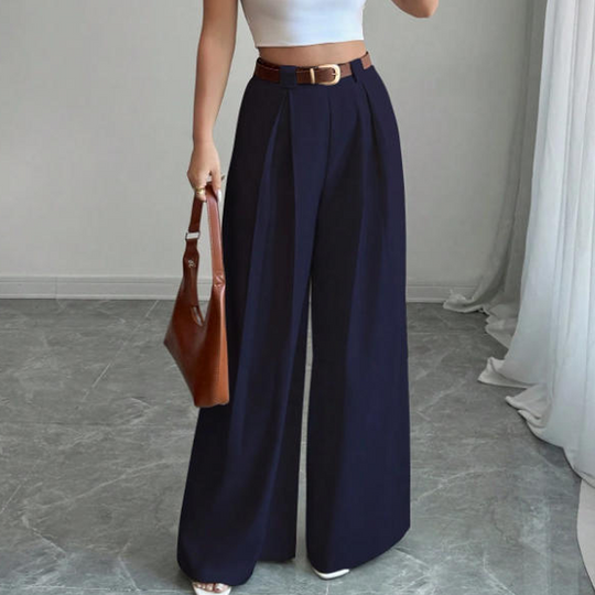 🌸Hot Sale 50% OFF💖Women's Elegant High-Waisted Wide-Leg Suit Pants