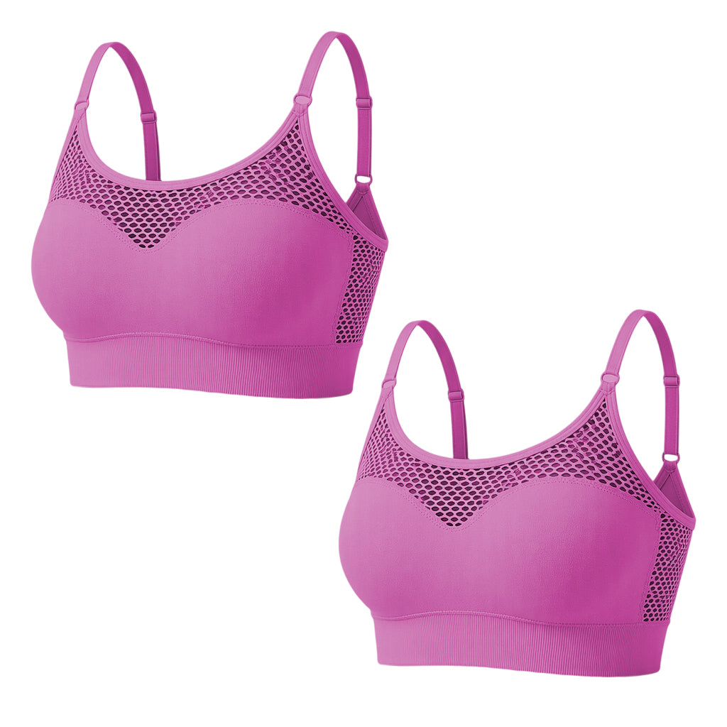 Must-Have🔥🏃‍♀️ Seamless High-Stretch Bra – Medium Support & Cooling Ventilation for Yoga or Gym