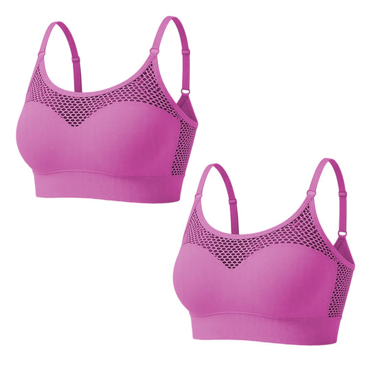 Must-Have🔥🏃‍♀️ Seamless High-Stretch Bra – Medium Support & Cooling Ventilation for Yoga or Gym