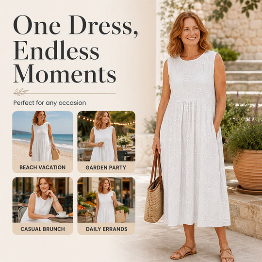 💃2026 Summer New Arrival 50% OFF💥 Women's Sleeveless Linen Dress