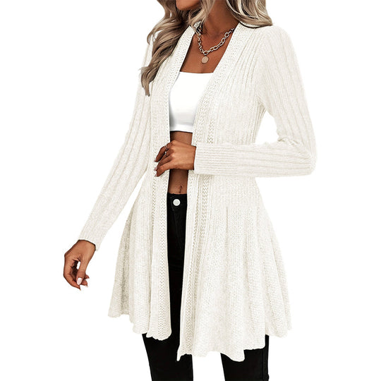 ✨ Cardigan Femme Élégant à Col Ouvert – Coupe Fluide & Style Raffiné