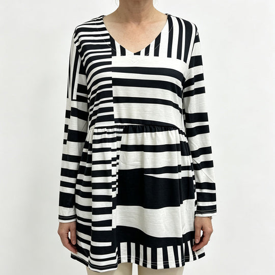🍁New Fall Collection-Women's Loose Digital Print Round Neck T-Shirt Short Sleeve Casual Top