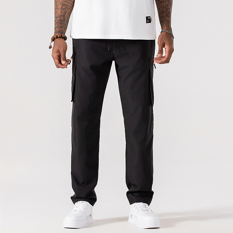Men's Casual Cargo Pants with Multiple Pockets