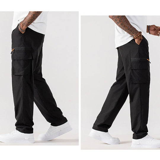 Men's Casual Cargo Pants with Multiple Pockets
