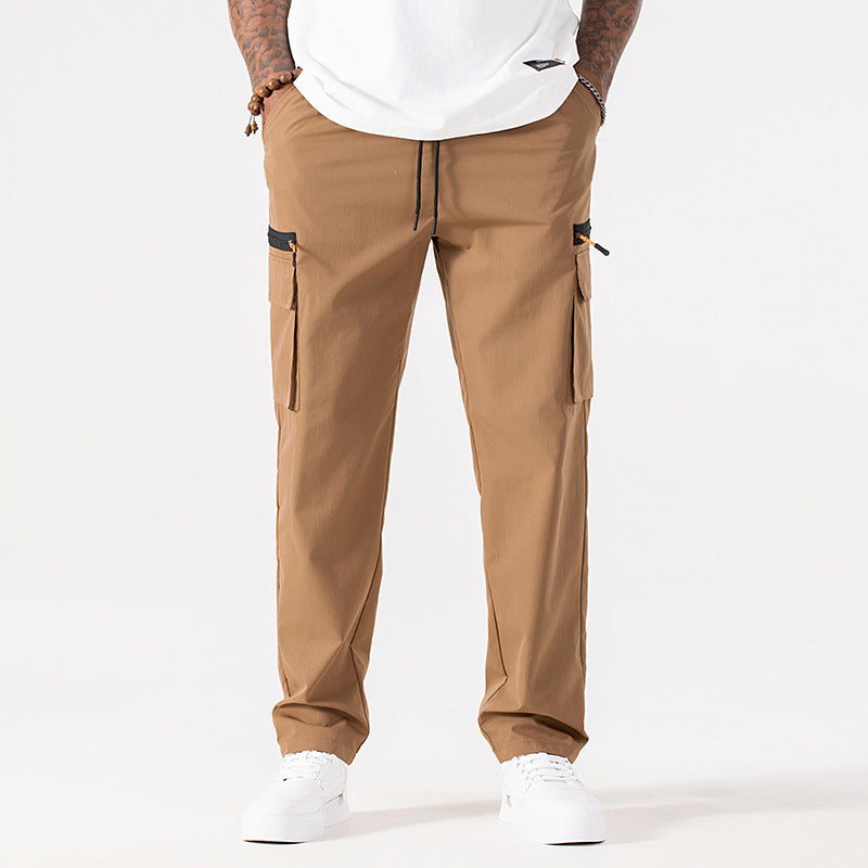 Men's Casual Cargo Pants with Multiple Pockets