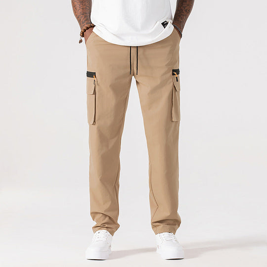 Men's Casual Cargo Pants with Multiple Pockets