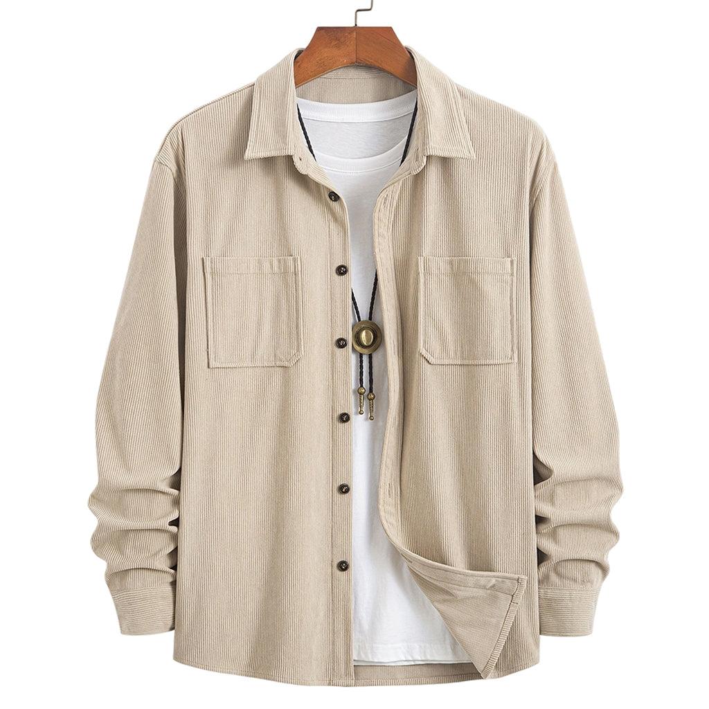 Men's Casual Corduroy Shirt Jacket