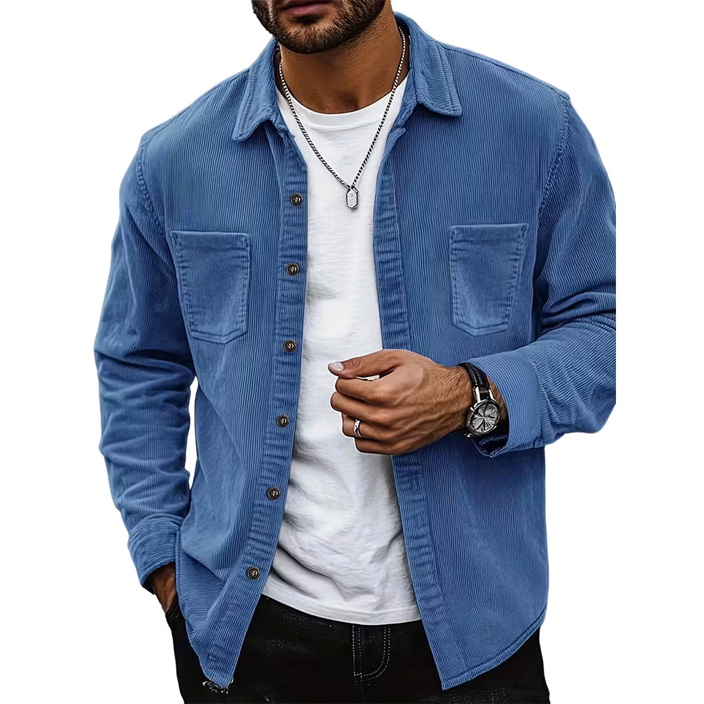 Men's Casual Corduroy Shirt Jacket