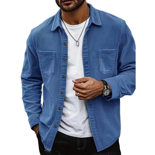 Men's Casual Corduroy Shirt Jacket