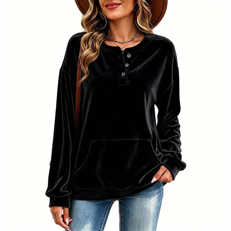 Women's Golden Velvet Sweatshirt