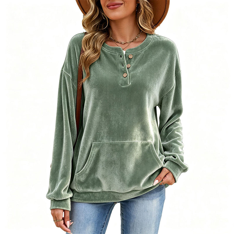 Women's Golden Velvet Sweatshirt