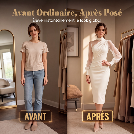 ✨ Robe midi femme à col montant et manches transparentes : facile à porter en soirée 👗