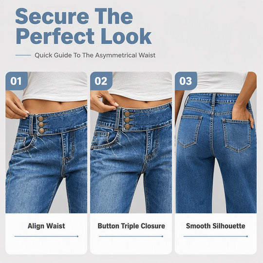 ☀️👖Seasonal Style - Wide-Leg Stretch Jeans – Flattering High-Waist Silhouette & Versatile Pairing for Any Look