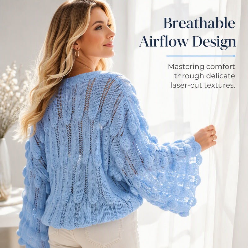 💖Early Autumn’s Sale 50% OFF🧥Women's Hollow Out Slouchy Knit Sweater