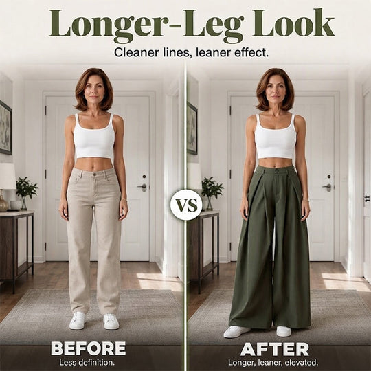 🍂 Women’s Pleated Wide-Leg Pants – Effortless Elegance & Comfortable Autumn Style