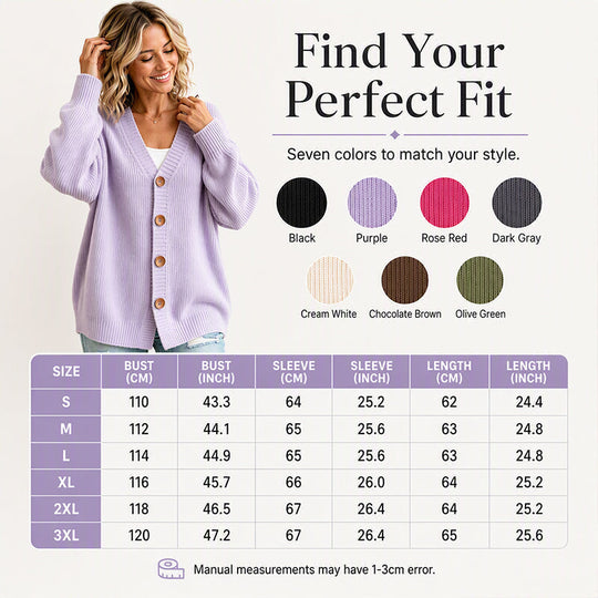 Women's V-Neck Oversized Knit Cardigan