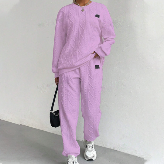 BestSeller🔥 🧵 Cable-knit set with a sweater and pants