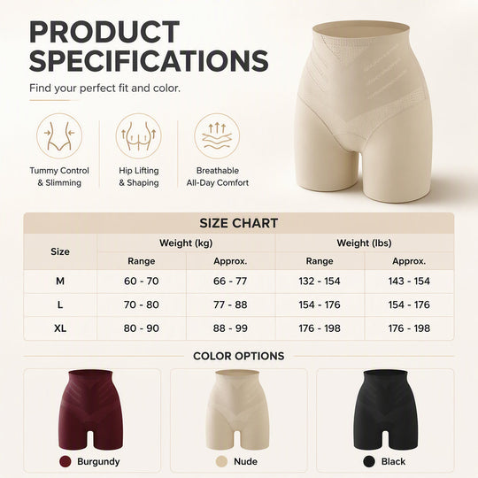 Seamless Tummy Control Safety Shorts for Women