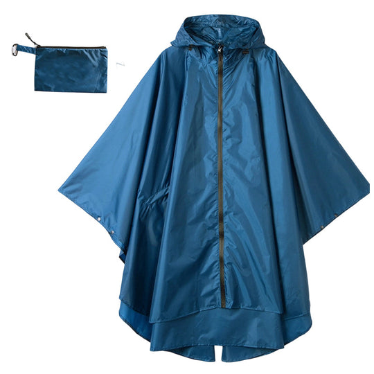 Unisex Waterproof Lightweight Hooded Rain Poncho