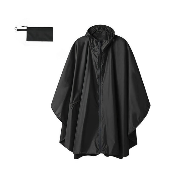 Unisex Waterproof Lightweight Hooded Rain Poncho