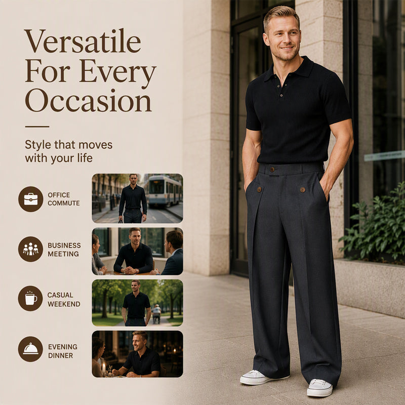 Men's Straight Leg Wrinkle Resistant Pants
