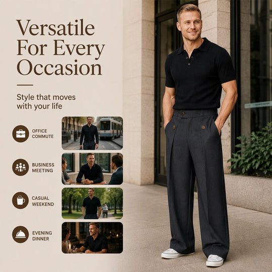 Men's Straight Leg Wrinkle Resistant Pants