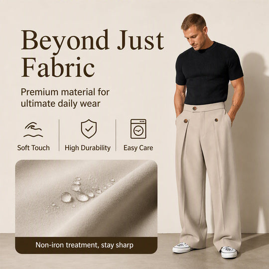 Men's Straight Leg Wrinkle Resistant Pants