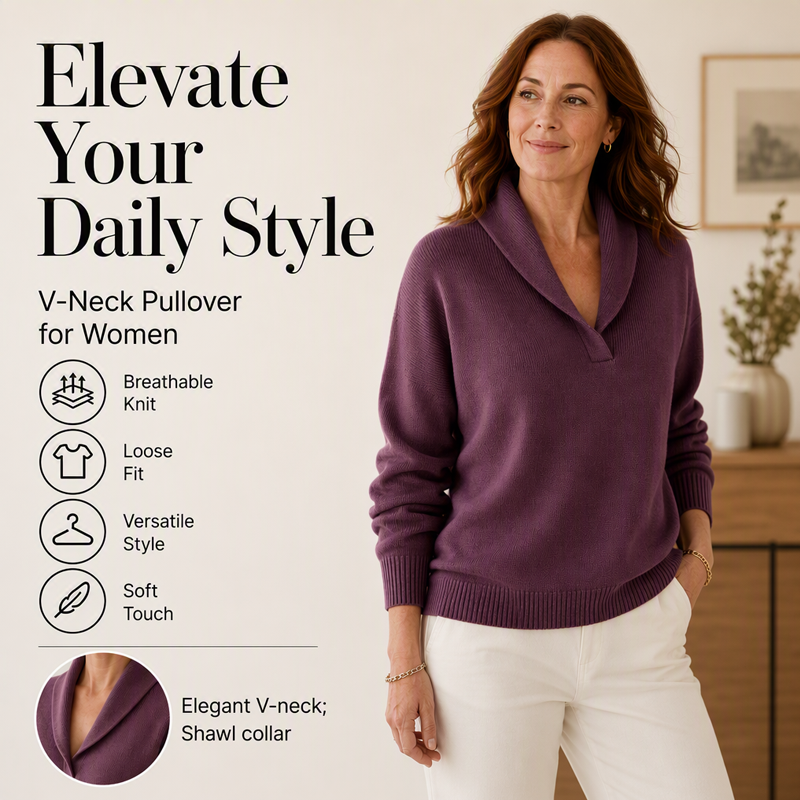 Bestseller🏆🧶 Shawl Collar Pullover – Timeless Comfort & Effortless Style for Every Occasion