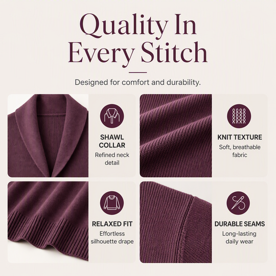 Bestseller🏆🧶 Shawl Collar Pullover – Timeless Comfort & Effortless Style for Every Occasion