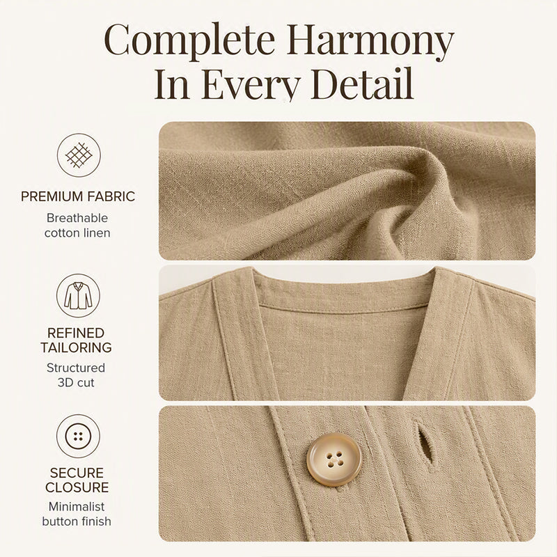 Bestseller🏆🧥 Breathable V-Neck Cardigan – Timeless Silhouette & All-Day Comfort for Every Look