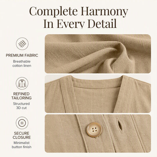 Bestseller🏆🧥 Breathable V-Neck Cardigan – Timeless Silhouette & All-Day Comfort for Every Look