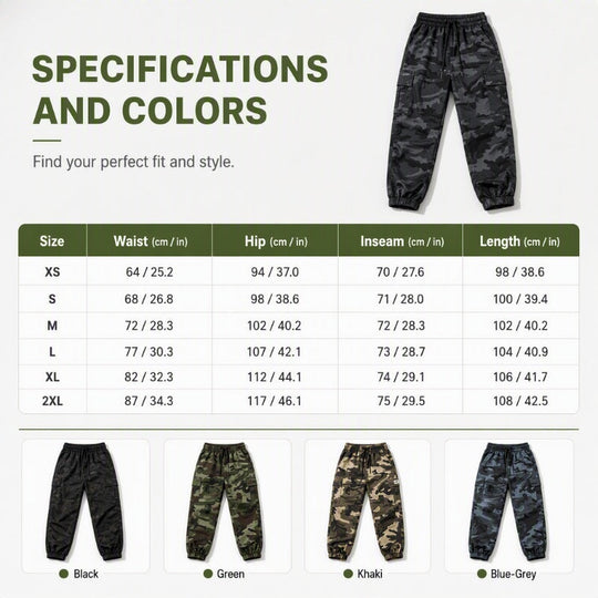 👖New Arrivals - Loose Cargo Joggers with High-Stretch Fabric – Functional Pockets & Tapered Silhouette for Active Urban Wear