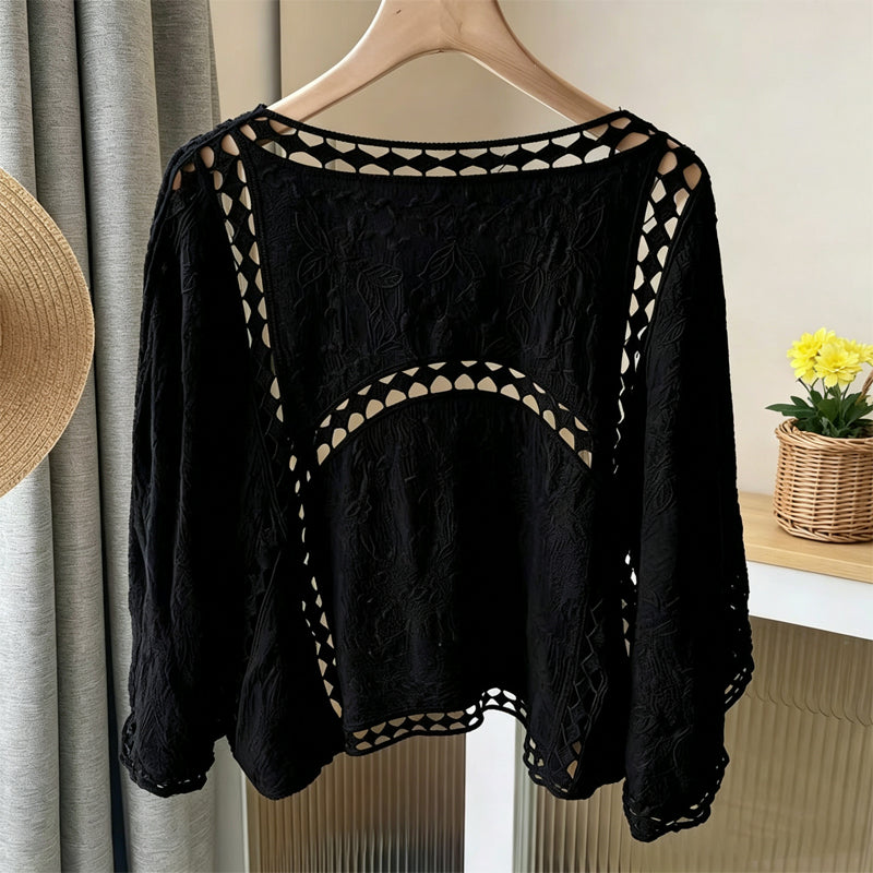 🧥Seasonal Style - Loose Hollow Knit Cardigan – Flowing Silhouette & Easy Pairing with Tanks or Dresses