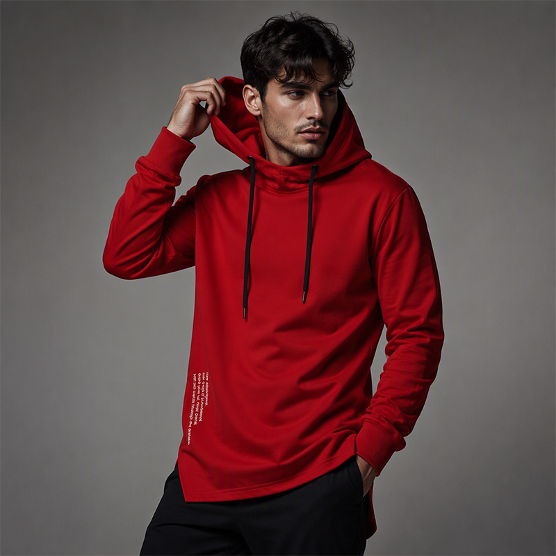 🍂 Easy Everyday Comfort | Men's Relaxed High-Neck Hooded Sweatshirt