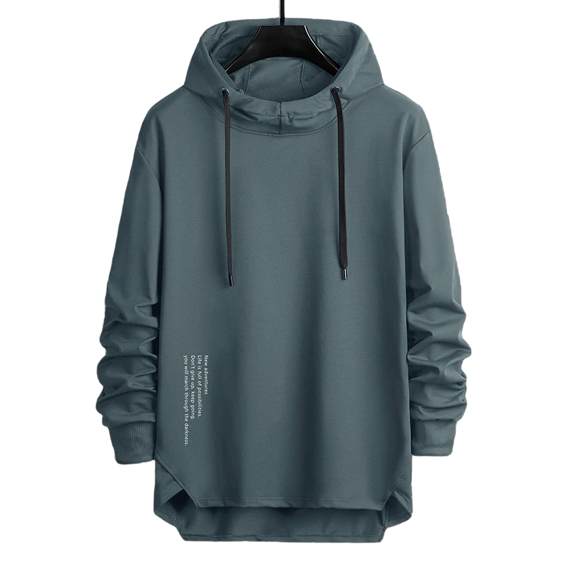 🍂 Easy Everyday Comfort | Men's Relaxed High-Neck Hooded Sweatshirt