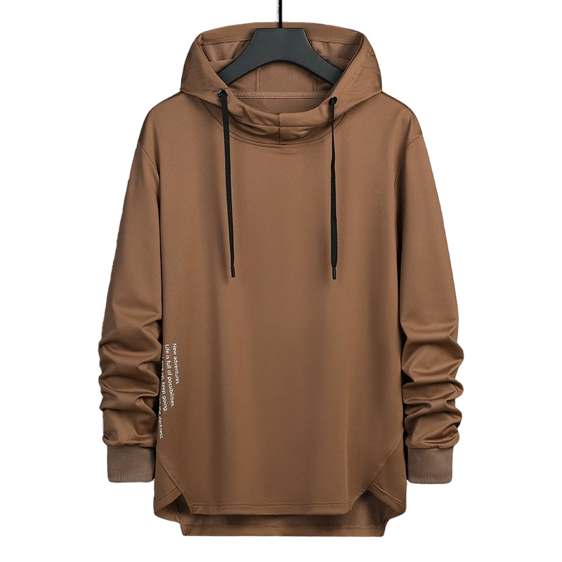 🍂 Easy Everyday Comfort | Men's Relaxed High-Neck Hooded Sweatshirt